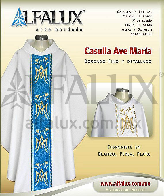 14 Ave Maria blanco turqueza promo